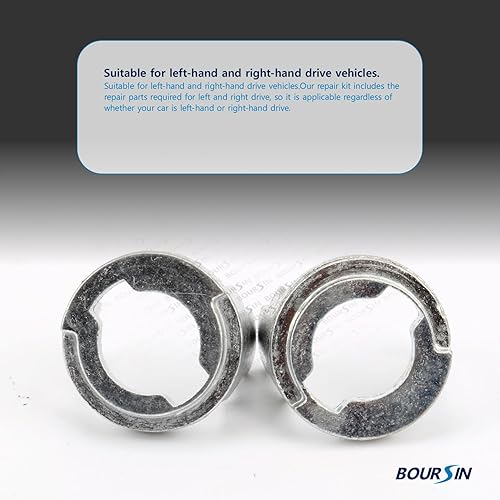 Miniatura 2 de BOURSIN Kit de reparación de cilindro de cerradura de puerta compatible con BMW E46 Serie 3 M3 1998-2006 Delantero L/R Lado