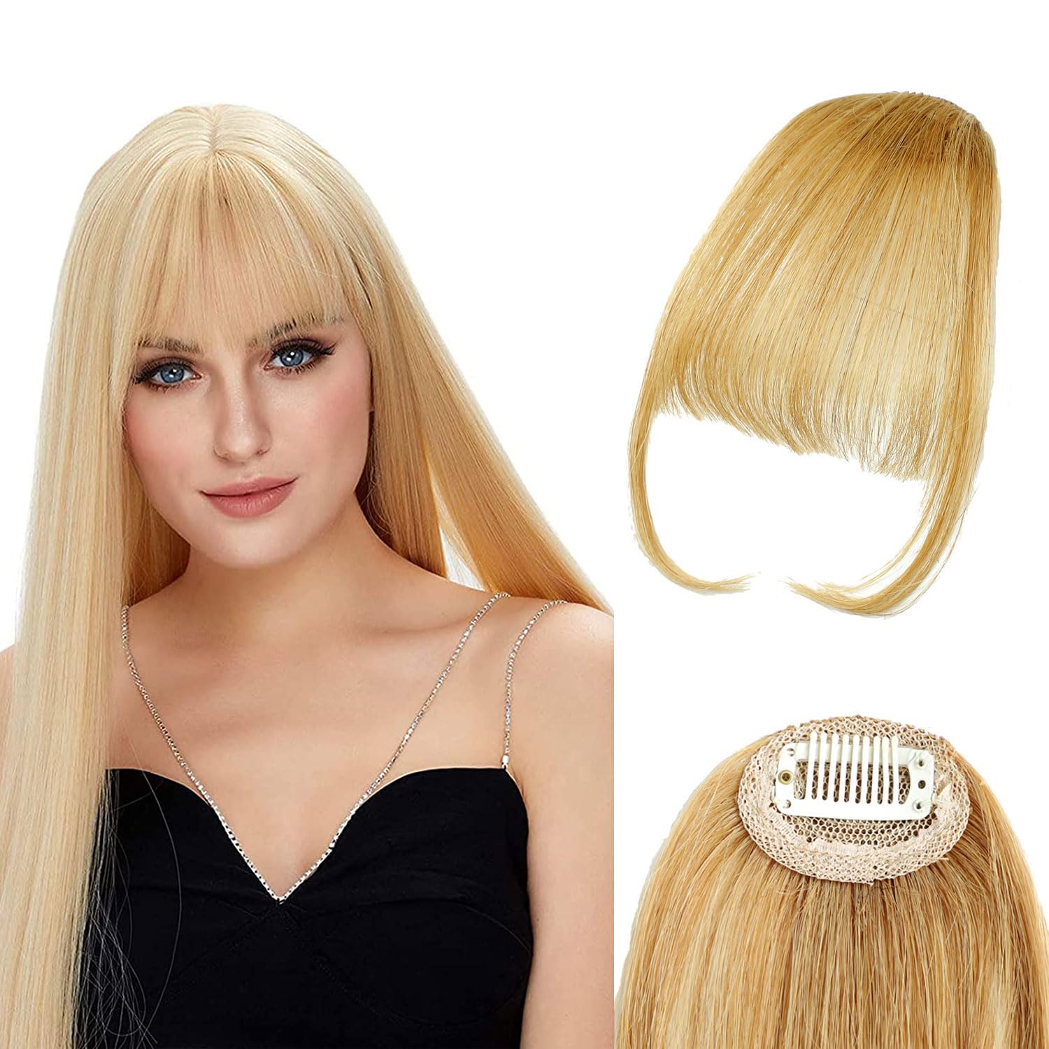 Clip in Bangs 100 Real Human Hair Wispy Bangs Clip in