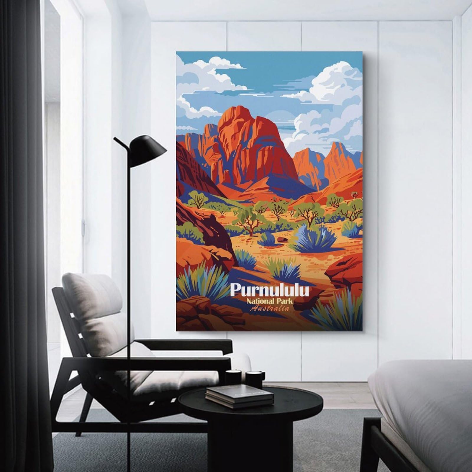 Junmoney Purnululu National Park, Australia Decorative Canvas Print 24x36inch(60x90cm), for Study, Office Or Focused Interiors, Wall Art That Adds Style to Work Areas