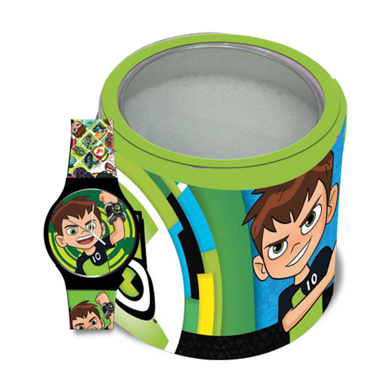cartoonDIAKAKIS 000500207 Watch in Tin Box Ben10, Multicolored