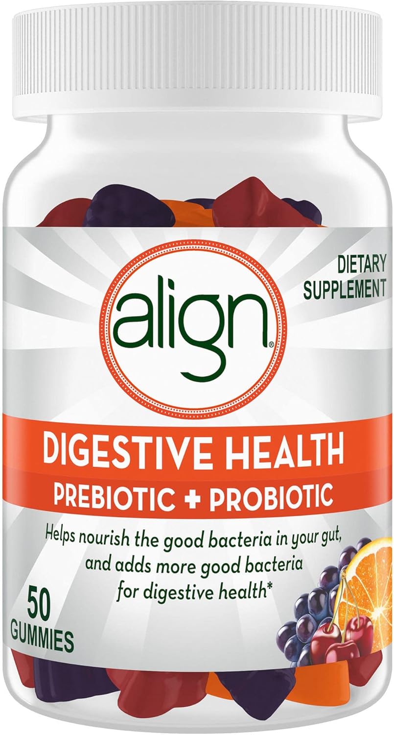 Buy Align Digestive Health Prebiotic Probiotic Gummies Fruit Flavored 50 ct Online at Lowest