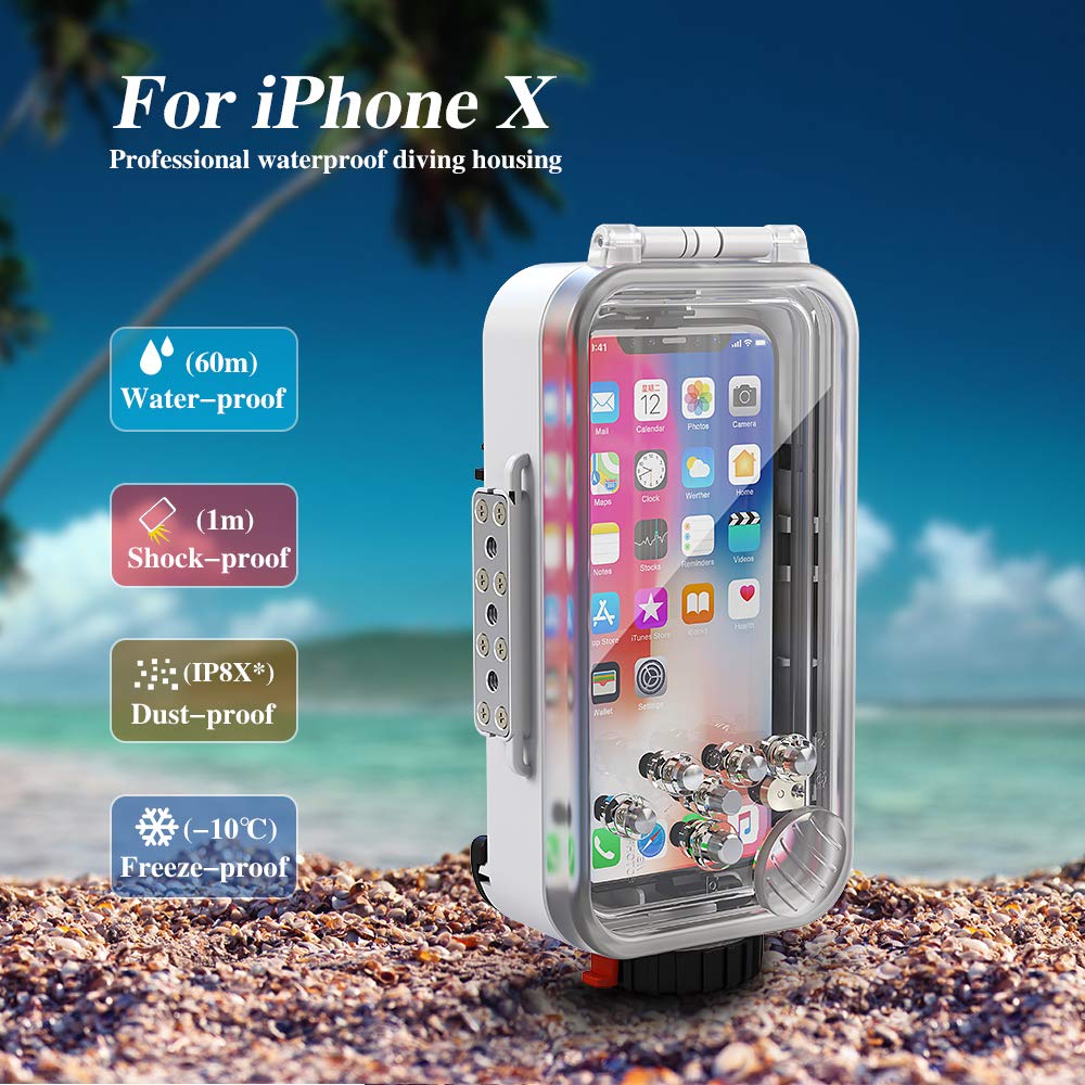 Coque étanche pour iPhone accessoire de plage pour mobile Android White - 8