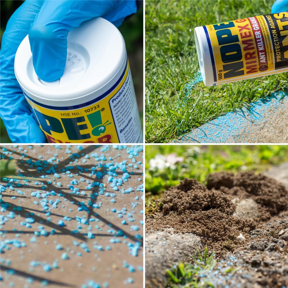 NOPE! Ant Killer Powder 500g for Indoor and Outdoor | Targeted Ant Nest Killer Bait for Mess-Free Elimination | Micro-Encapsulated Delayed-Action Blue Bait Targets Every Stage of Ant Lifecycle — image 7