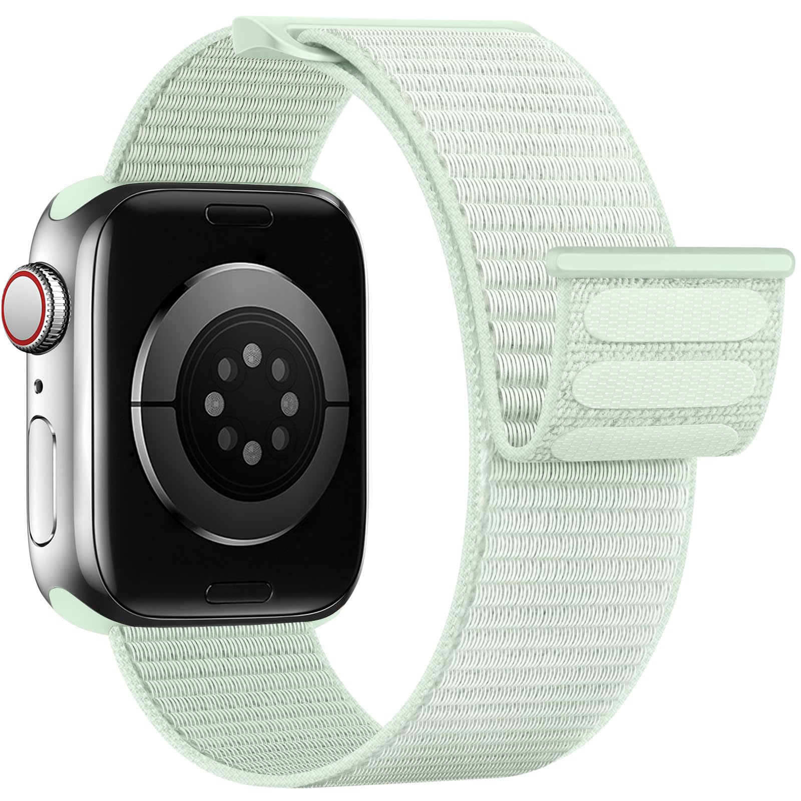 Yoohoo Nylon Straps Compatible with Apple Watch Straps 44mm 45mm 46mm 49mm 42mm(Series 3/2/1)Women Men,Upgraded Soft Nylon Replacement Bands for iWatch Series 11 10 9 8 7 6 5 4 3 2 1 SE3 Ultra3/Black — view 11