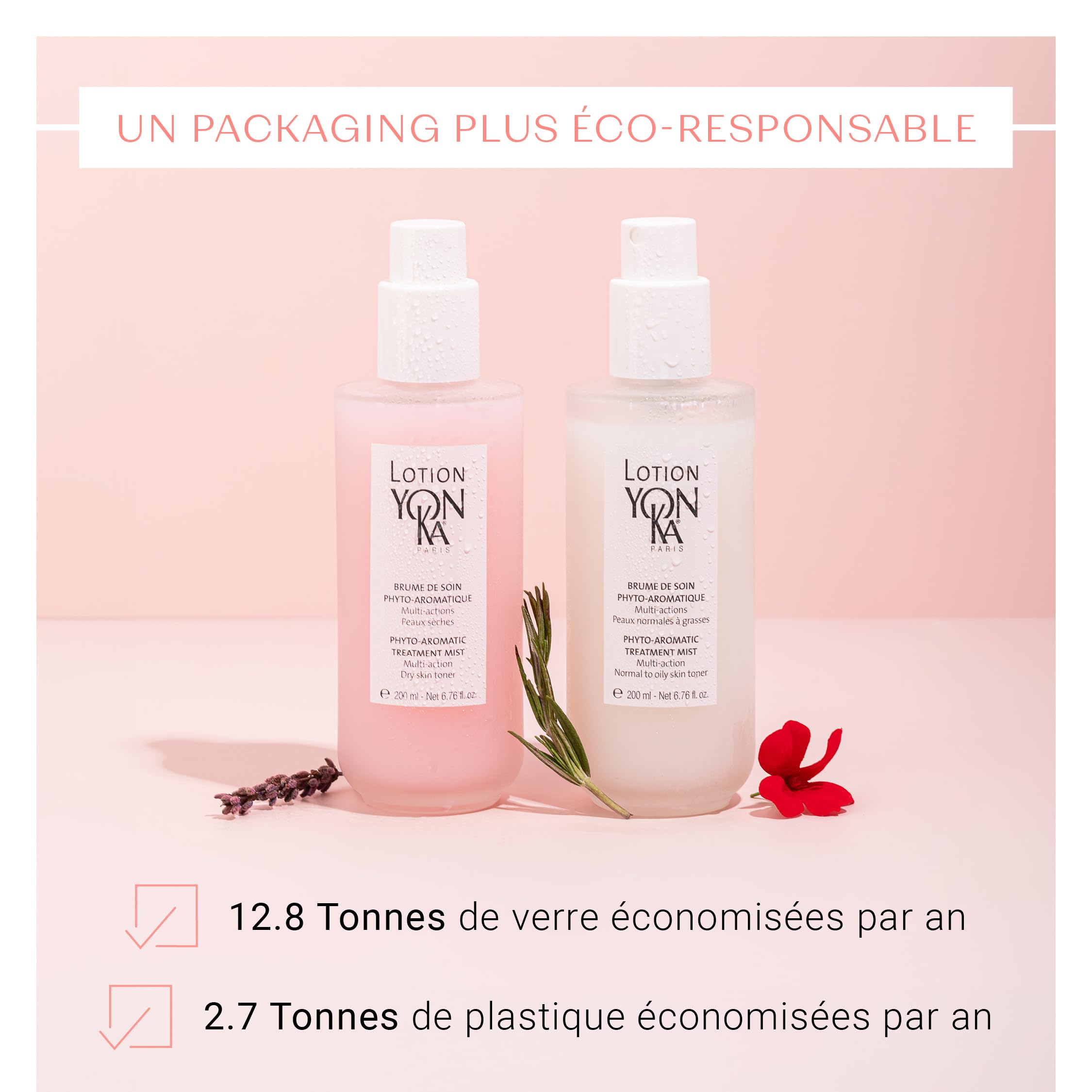 Lotion Tonique Yonka pour Peaux Sèches 200ml - Brume Vivifiante Sans Alcool - Hydrate, Purifie, Apaise et Rééquilibre - Aux 5 Huiles Essentielles - Spray Vaporisateur