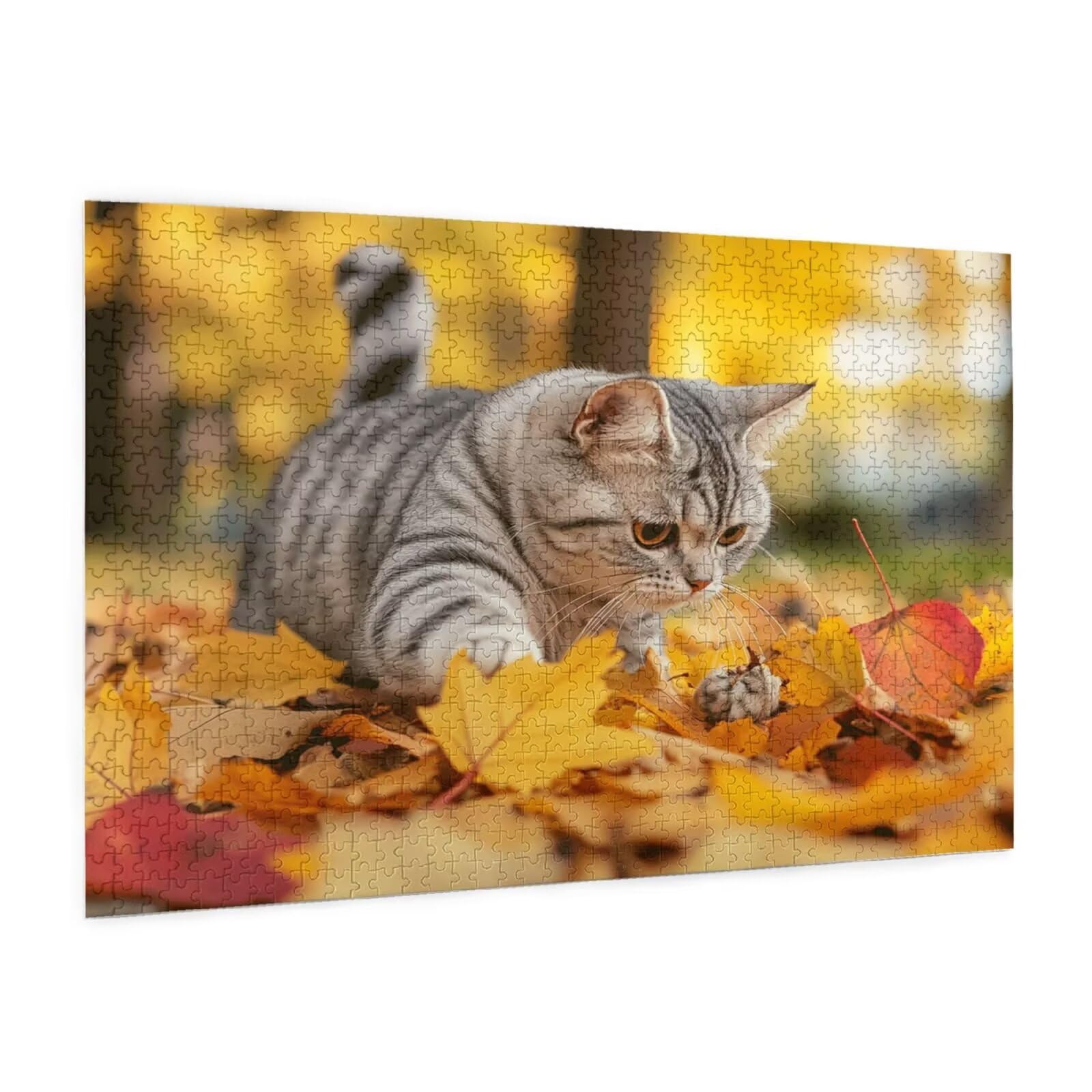 Puzzle z kotem, 3000 elementów, pułapki, puzzle dla dorosłych, z pudełkiem na prezent, "zrób to sam", duże drewniane puzzle dla dorosłych, gra zręcznościowa dla całej rodziny, prezenty dla kobiet, 81