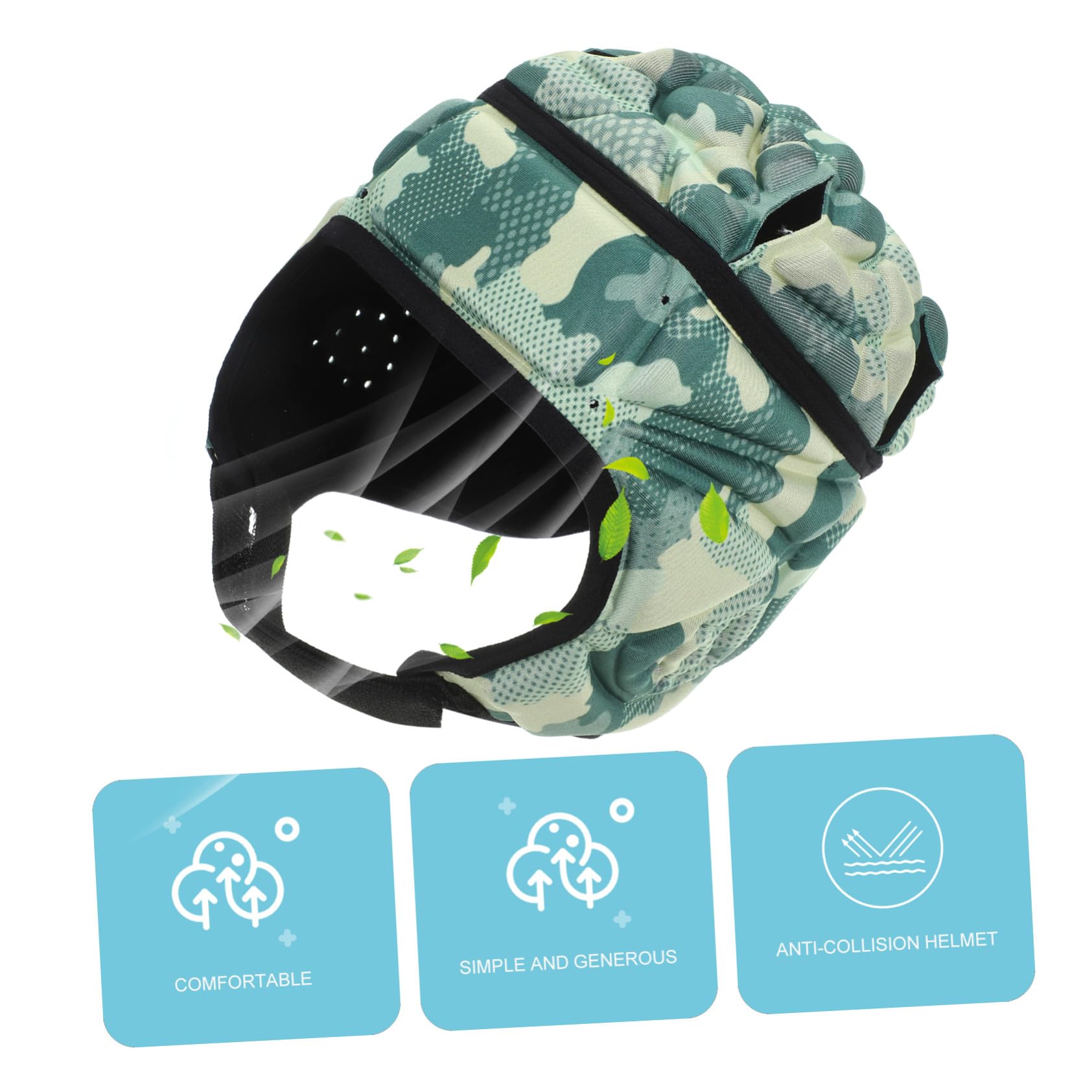VICASKY Verstellbarer Jugend Footballhelm Schutzhelm mit Eva Schaum und Polyester Komfortabel und Schützend für Rugby und Fußballtraining