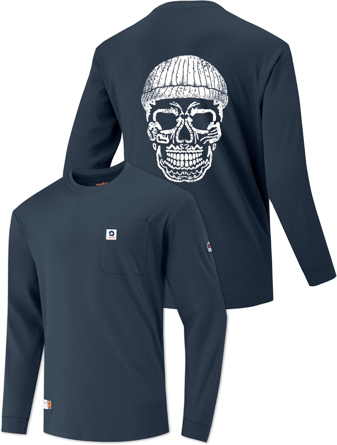 FR Shirts for Men 100% Cotton 5.5oz Lightweight NFPA2112/CAT2 Flame Resistant Shirts for Men Long Sleeve