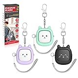 Personal Safety Alarm – VIGOROAD 3 Pack Loud Siren with LED Light, Easy Pull-Pin Keychain for...