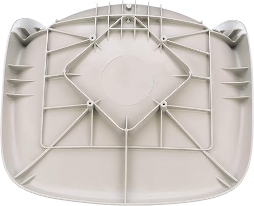 Miniatura 4 de Attwood 98390GY Asiento de cubo moldeado, 1 pieza de plástico moldeado, con tornillos de montaje, gris, 18 pulgadas de ancho x 21 pulgadas de