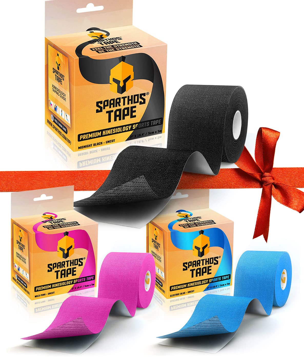 Tape Color Bundle: Midnight Black + Electric Blue + Wild Pink [16.4 ft Uncut Rolls]