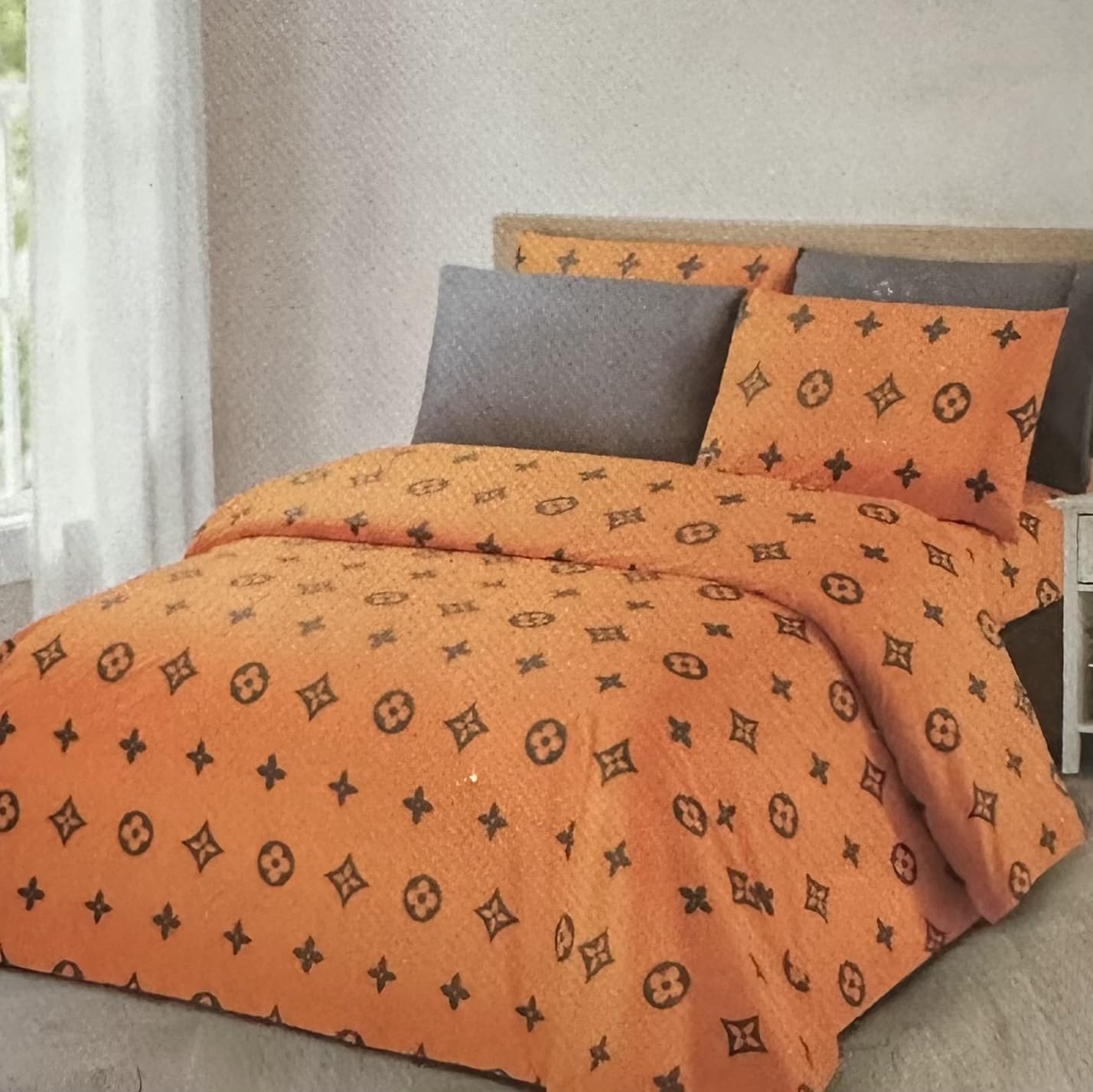 BH Decor 5 PC Twin Size Luxurious Bed Sheet Set, Deep Pockets 16"" Wrinkle Free Cooling Sheets Machine Washable Hotel Bedding Ultra Soft (Faanta), 5pcF242