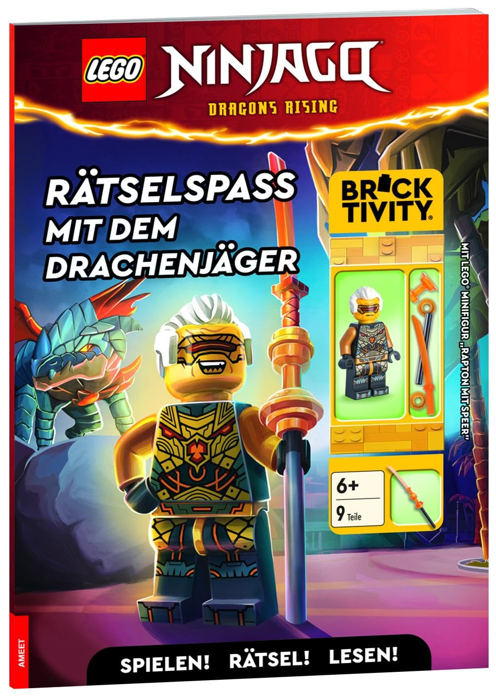 LEGO® NINJAGO® - Rätselspaß mit dem Drachenjäger: mit Minifigur "Rapton mit Speer"