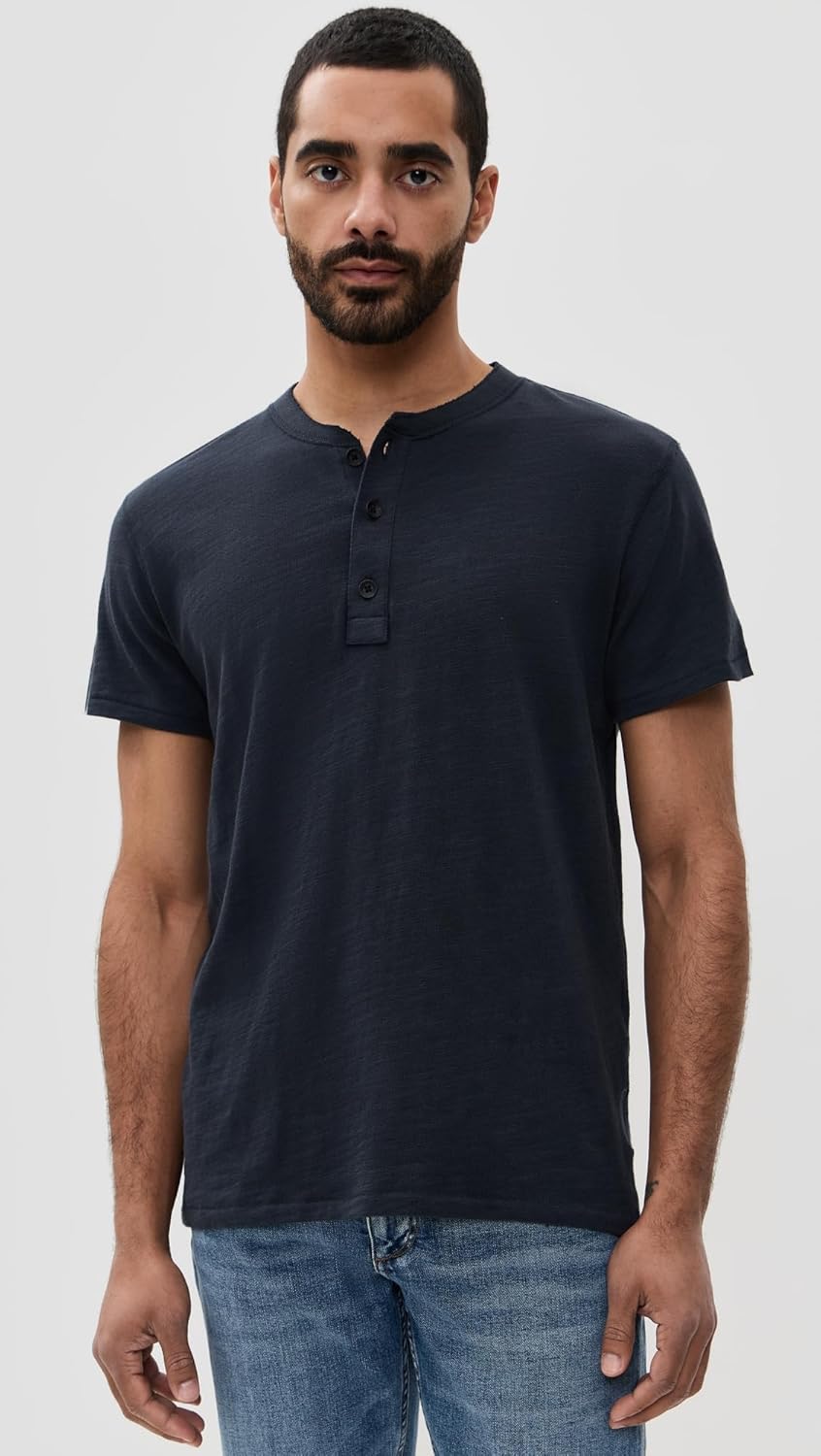 rag & bone Men's Classic Short Sleeve Henley - Image 2