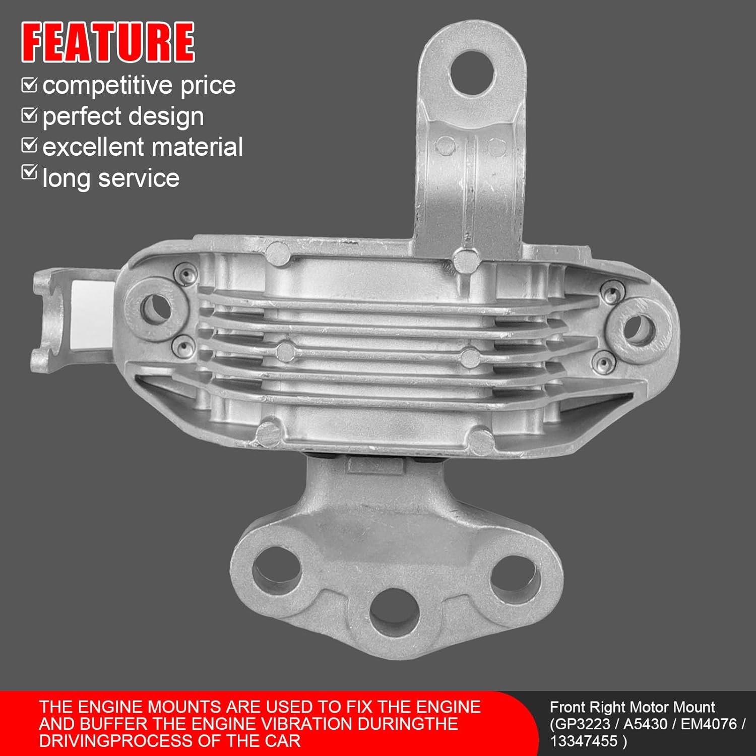 4 Pcs Engine Motor Mounts Set - Compatible with Chevrolet Cruze 2011-2016, Cruze Limited 2016 & for Buick Cascada 2016-2019, 1.6L 1.8L, Auto Transmission, Replace OE# A5430, A5479, A5508, A5579