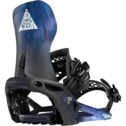 Nidecker LT Supermatic Snowboard Bindings – Automatic Dual-Entry Binding with Heel Pedal & Universal Fit