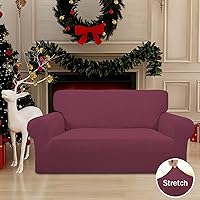 Vista 669 de Easy-Going Funda Elástica para Sofá de 1 Pieza Protector de Muebles para Sofá Suave con Parte Inferior Elástica para Niños, Tela Jacquard