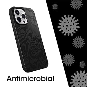OtterBox Symmetry Series Series+ Graphics Antimicrobial Case with MagSafe for iPhone 14 Pro Max (ONLY) - Rebel (Black)
