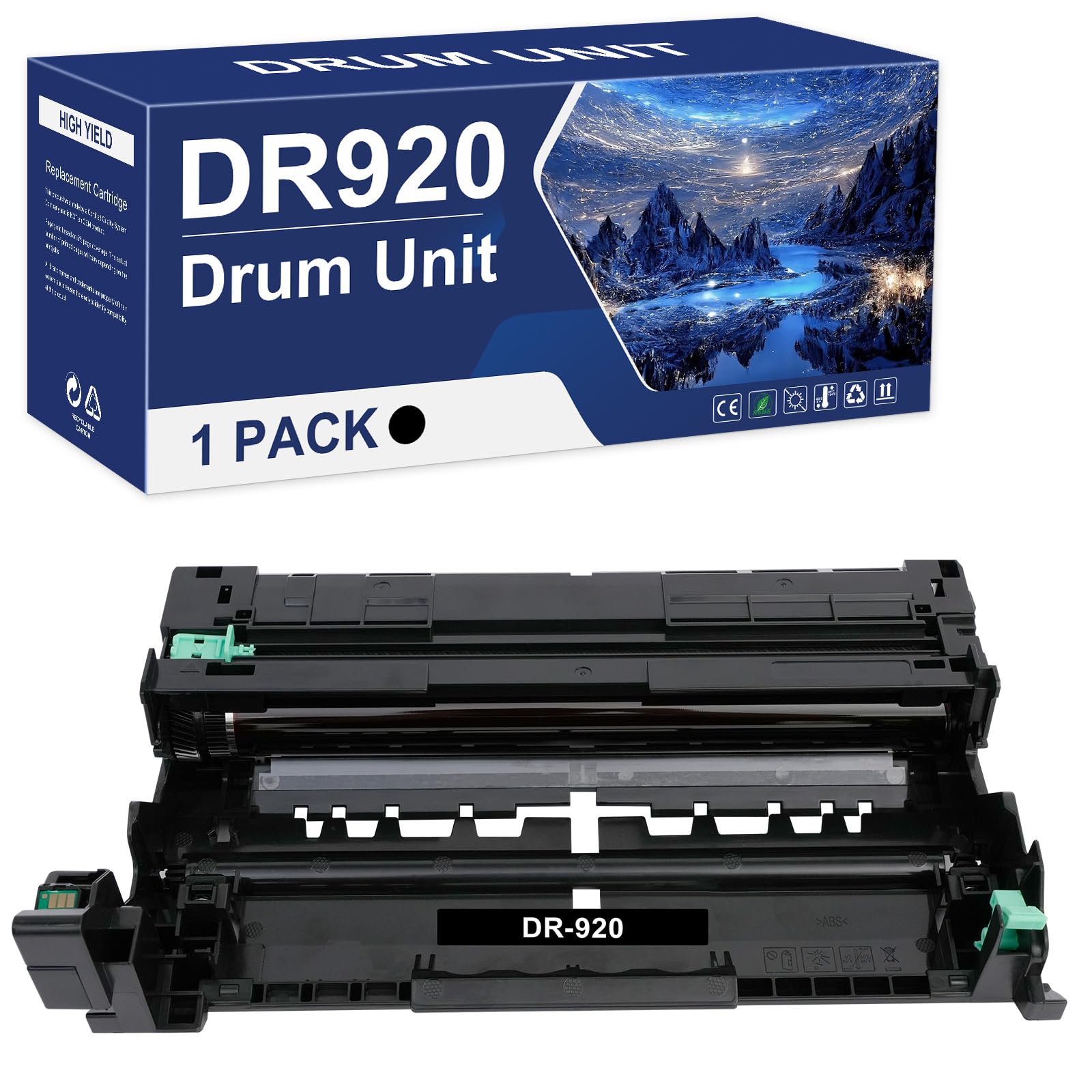 DR-920 DR920 Drum Unit Black 1-Pack Compatible Replacement for Brother DR920 DR 920 DR-920 for HL-L5210DN L5210DW L5215DW L6210DW L6217DW L6310DW L6415DW MFC-L5710DN L5710DW L5715DW L5915DW Printer