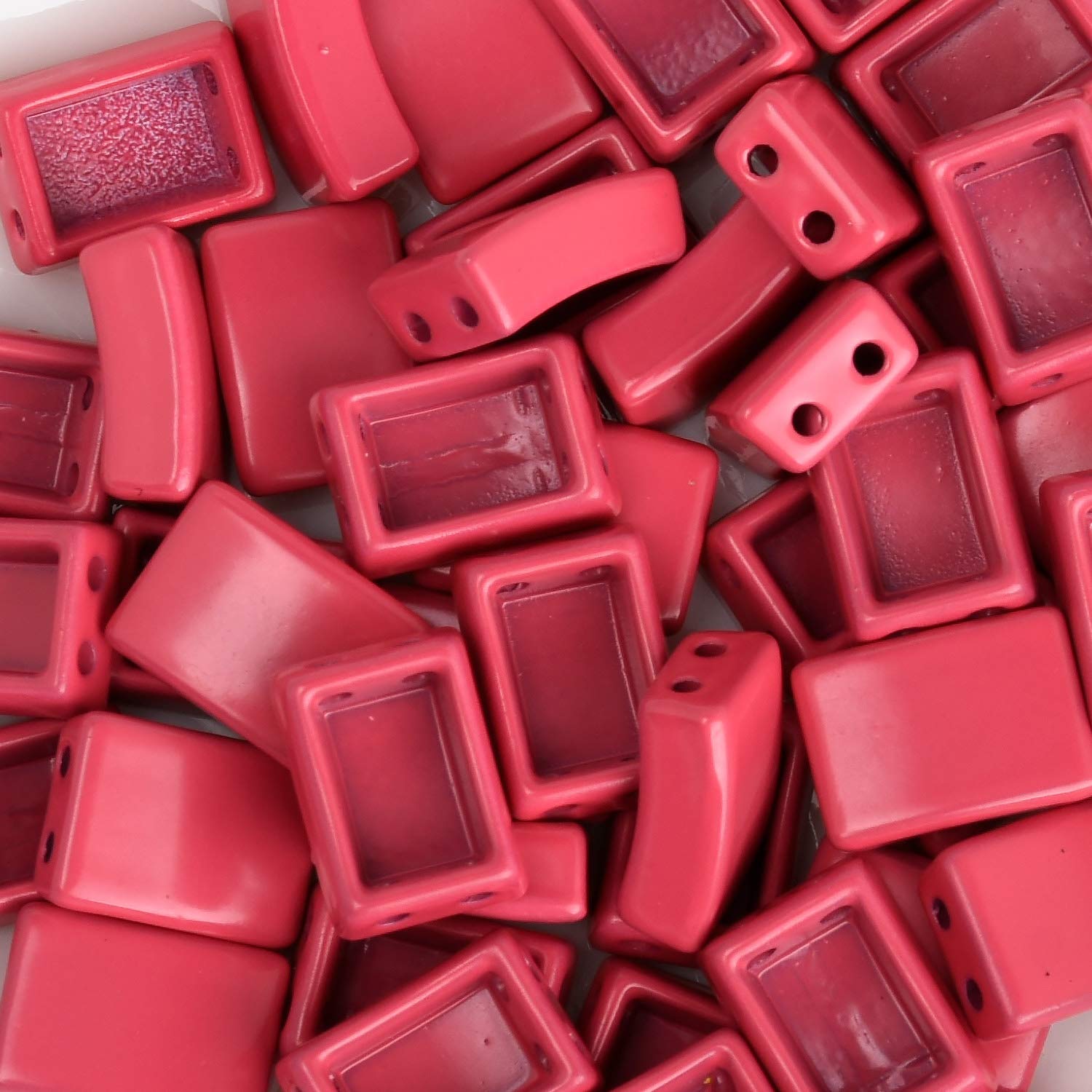 5pcs Enamel Tila Tile Beads, Beads for Bracelets, Trendy Tila Jewelry Making Supplies Enamel Tile Beads