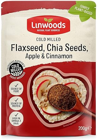 Linwoods Milled Flaxseed, Chia, Apple & Cinnamon - 200g