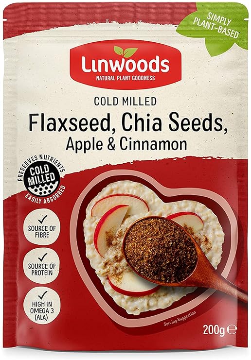 Linwoods Milled Flaxseed, Chia, Apple & Cinnamon - 200g