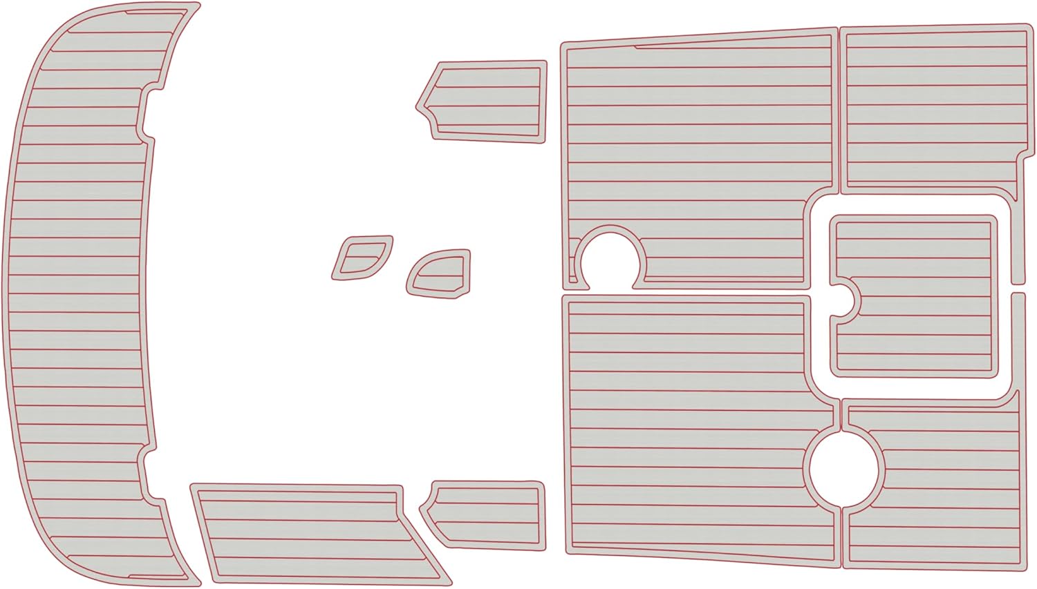 2004 maxum 2400 SCR Cockpit Swim platform 1/4” 6mm EVA foam Faux Teak Deck Surfing Boat Fishing Boat Motorcycle Hurts seadek Non-slip mat marine Floor