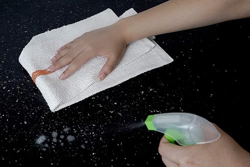 Miniatura 3 de Juego de 60 trapos de cocina de 10 libras, 16 x 19 pulgadas, 100 % algodón, con doble costura, lista para ruta, absorbente, juego de toallas de