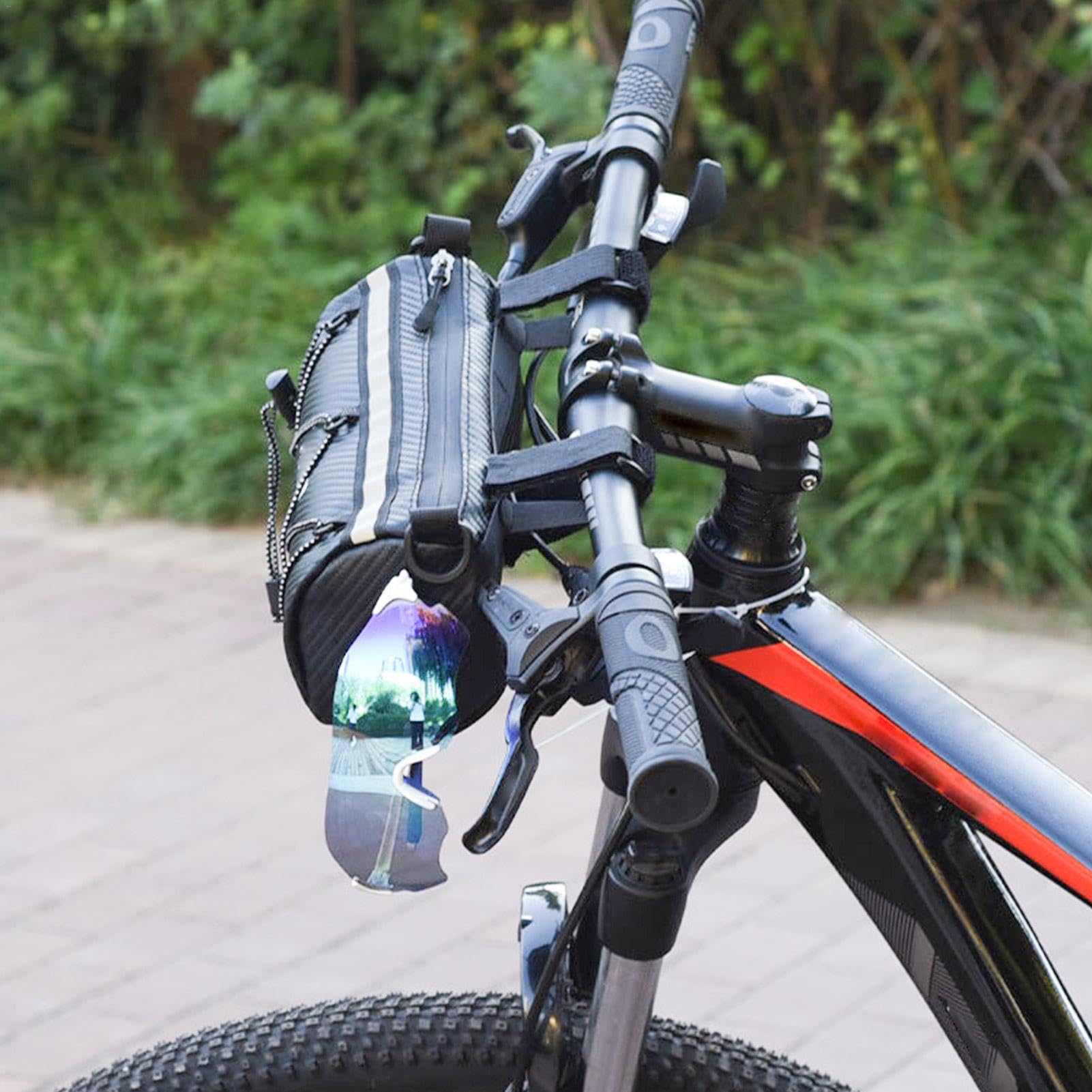 Amazon.co.jp: 防水フロントバイクバッグ、自転車ハンドルバー