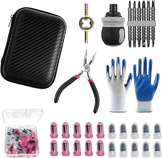 30 PCS Tire Repair Rubber Nail Kit, Tire Repair Screws Plugs, Car Emergency Quick Puncture Repair Tools for Cars, Motorcycles, Trucks
