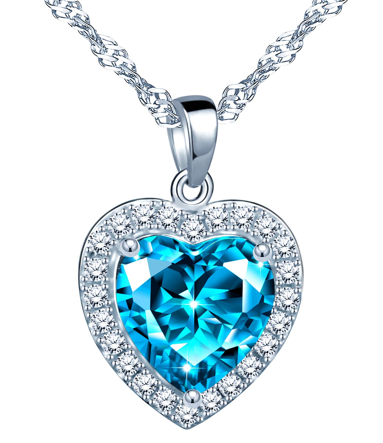 Collier Papillon Argent 925 – Deux Cœurs Zircon Or Rose – Bijou Classique – Cadeau Femme Fille