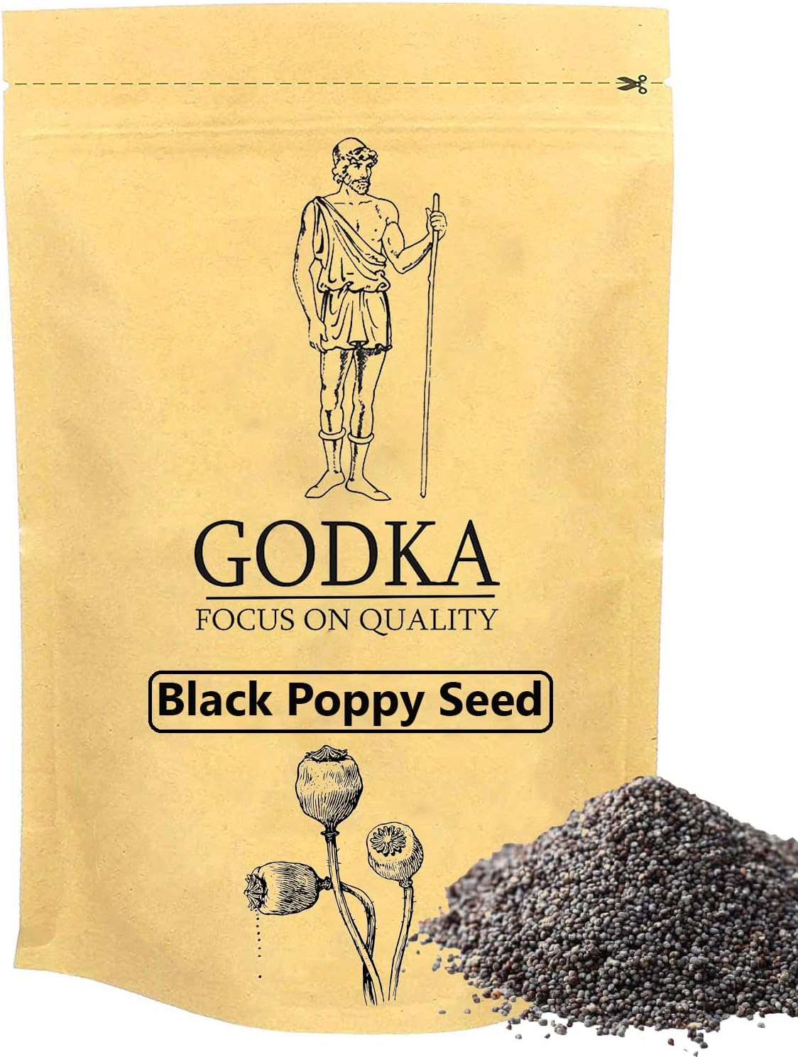 Godka Black Poppy Seed/Black Khus Khus/Black Posta Dana,100 Gram