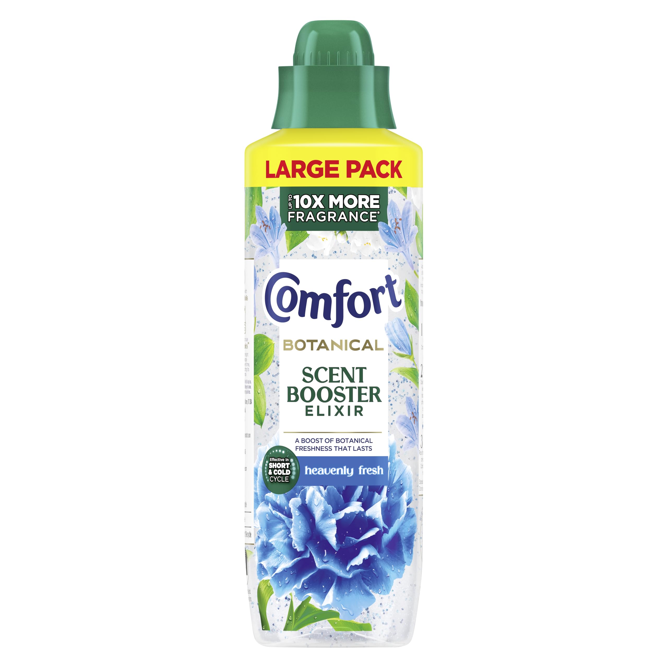Comfort Botanical Heavenly Fresh Scent Booster Elixir up to 10x more fragrance* infuses laundry with long-lasting freshness 736 ml