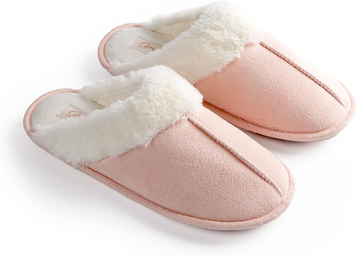 Ladies Slippers Women Size 6 7 8 Womens Womans Slippers Lady Slippers Fluffy Slippers Women Size 4 5 Fuzzy Slippers Mule Slipper Warm Indoor Slippers Bedroom Slippers S10
