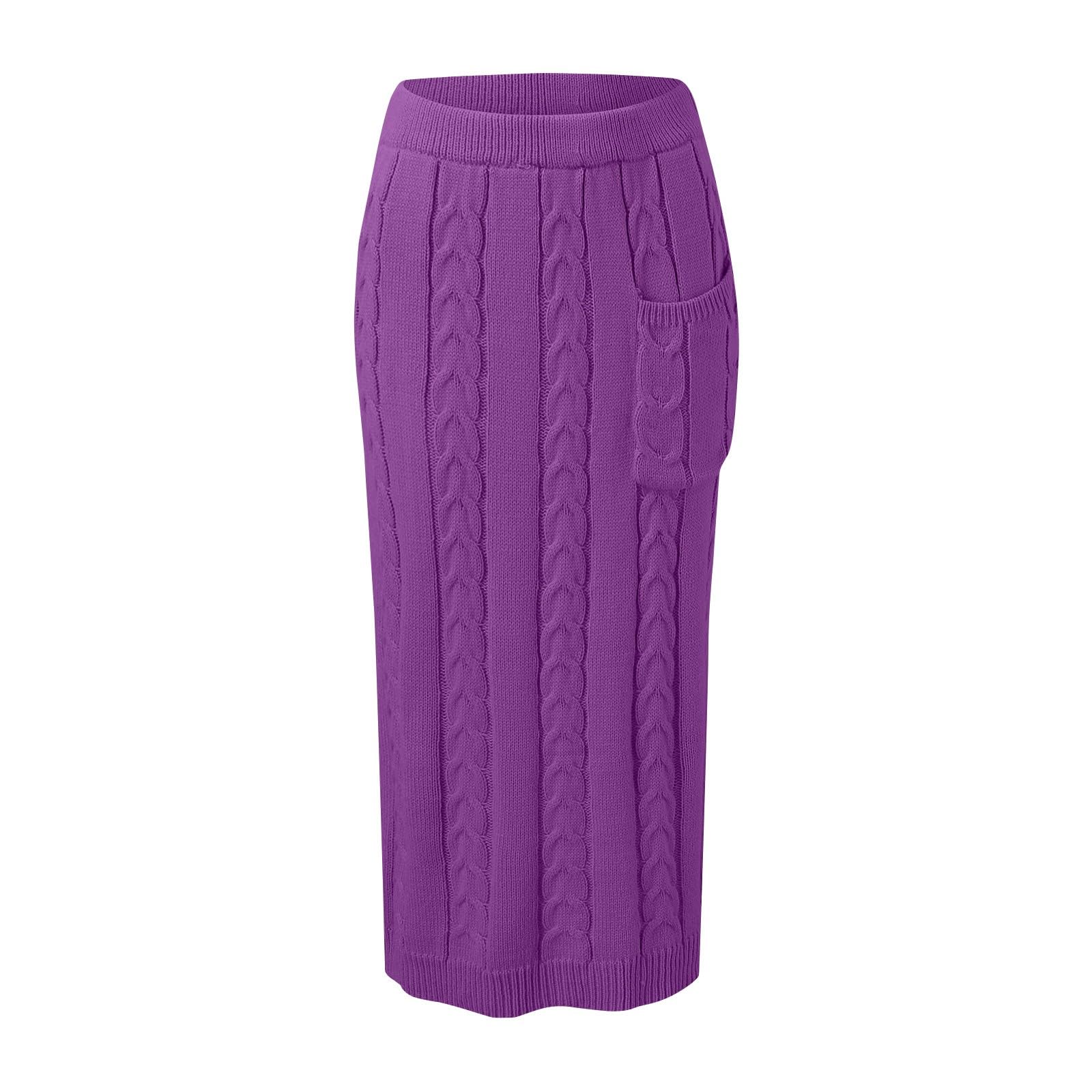 Strickanzug Damen Set Winter Elegant Mit Rock Hosenanzug Damen Festlich 2 Teiler Große Größen Zweiteiler Warm Strick Anzug Frauen 2 Teilig Kleid Freizeitanzug Kuschelig Hausanzug Plus Size