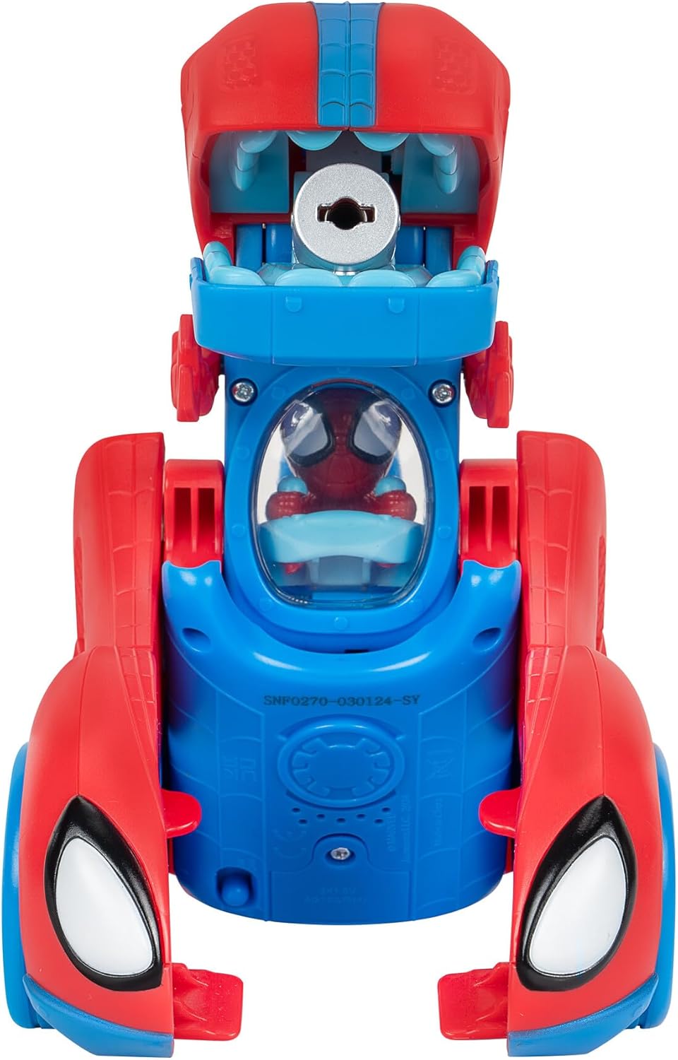 MARVEL Spidey and His Amazing Friends Spidey-Rex Racer - 8-Inch Vehicle with Sounds that Transforms from Vehicle Into Dinosaur
