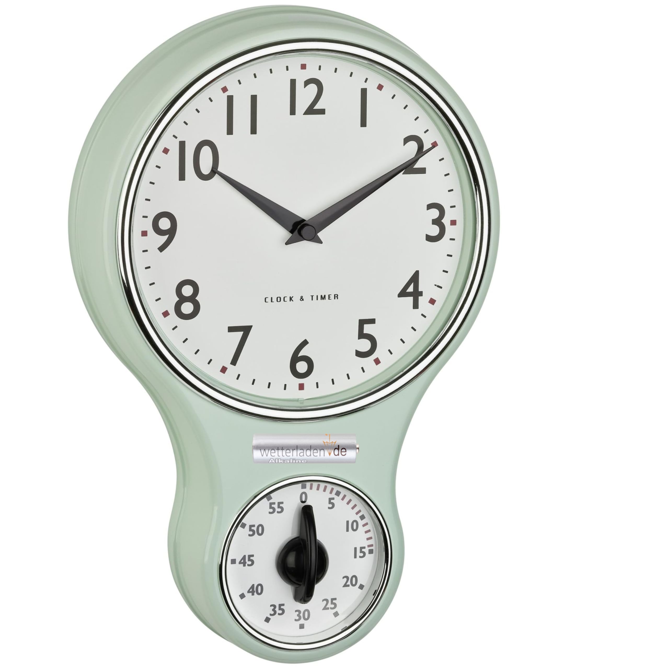 Horloge murale de cuisine avec minuteur intégré pour éviter les plats brûlés