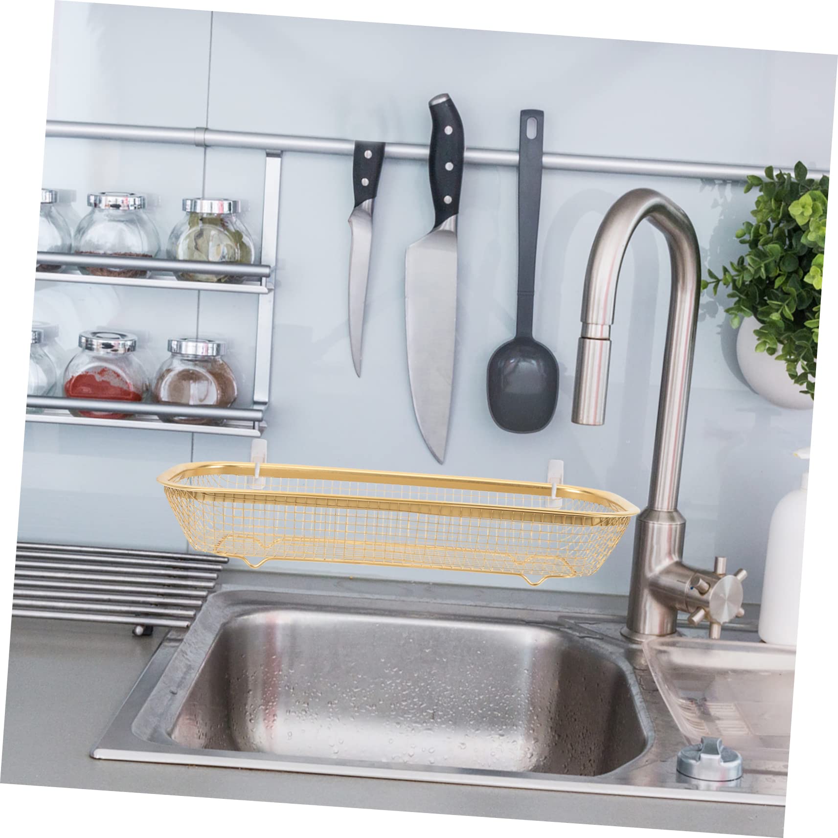 IMIKEYA 3 Piezas De Acero Inoxidable Palillos Cesta Cubiertos Lavavajillas Utensilio Cesta Cocina Cubiertos Organizador Cubiertos Soporte Para Lavavajillas Simple Tenedor Rv Escurridor De