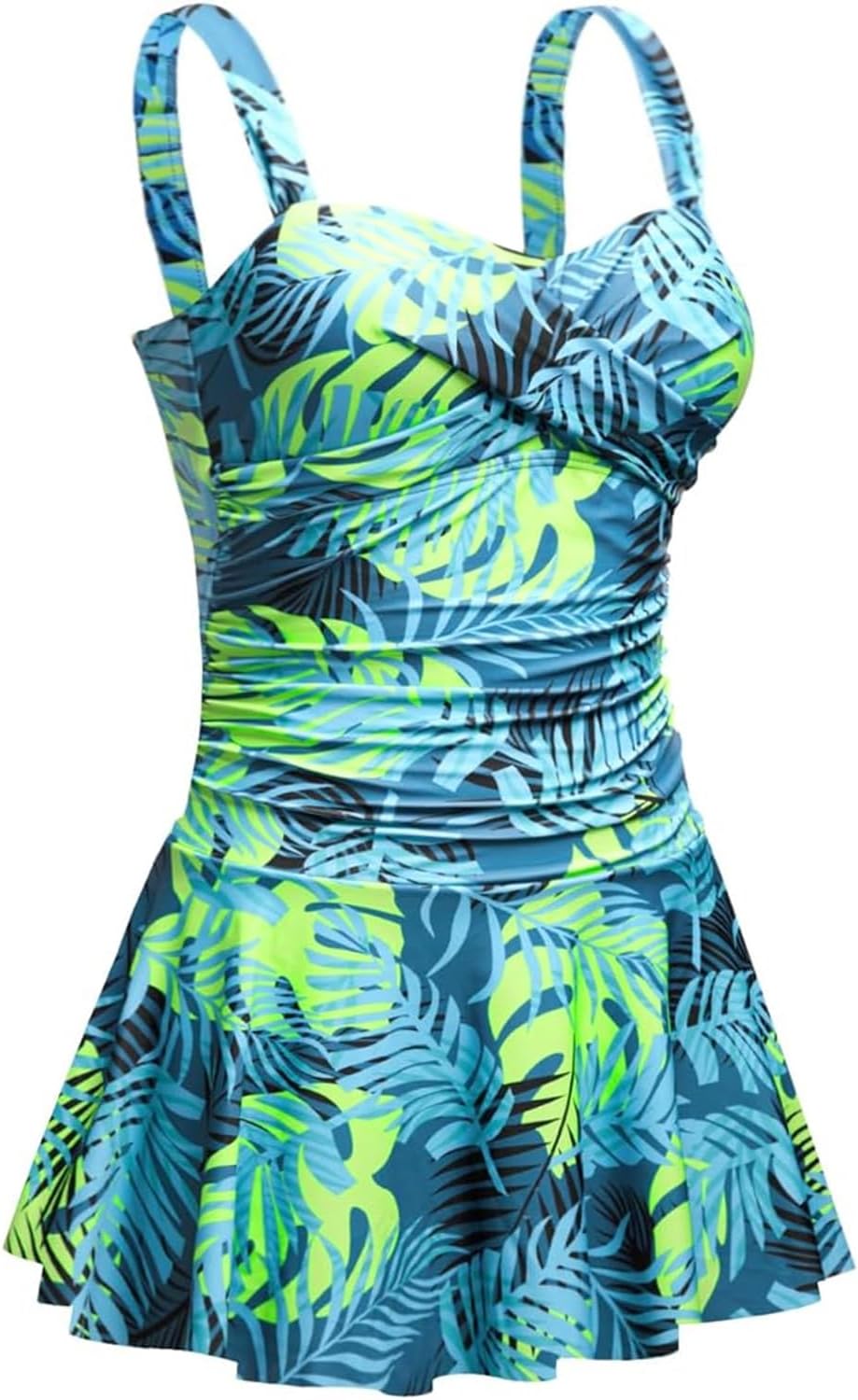 Aqua Eve One Piece Swim Dress Tummy Control Swimsuit with Skirt Modest Bathing Suit Vintage Swimdress - Image 3