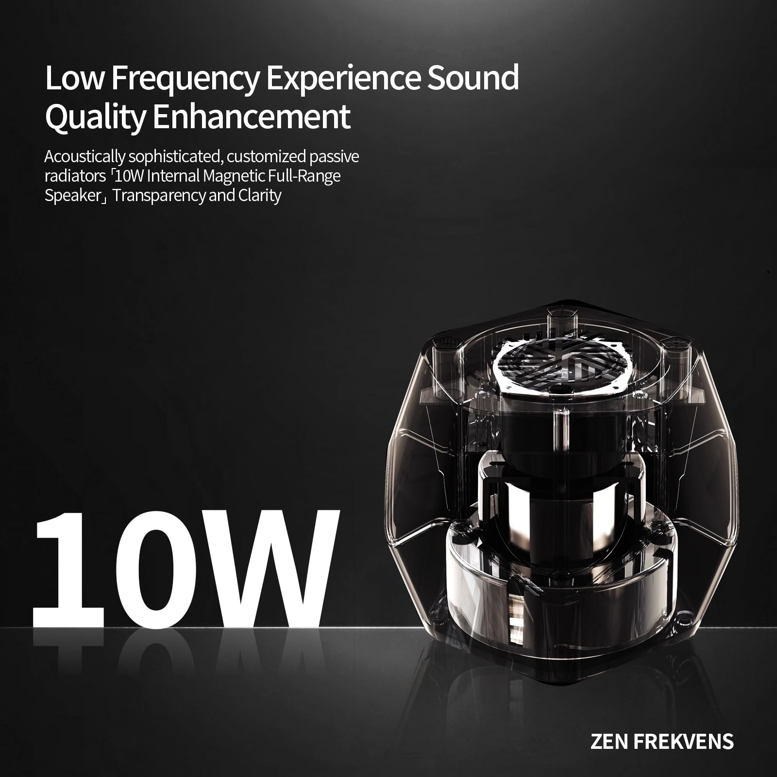 Dynamischer Ferrofluid Bluetooth-Lautsprecher mit Rhythmus-LED-Licht und tanzendem Flüssigkeitsdisplay – interaktiver Audio-Visualizer für Gaming, Desktop, Heimdekoration (magnetische