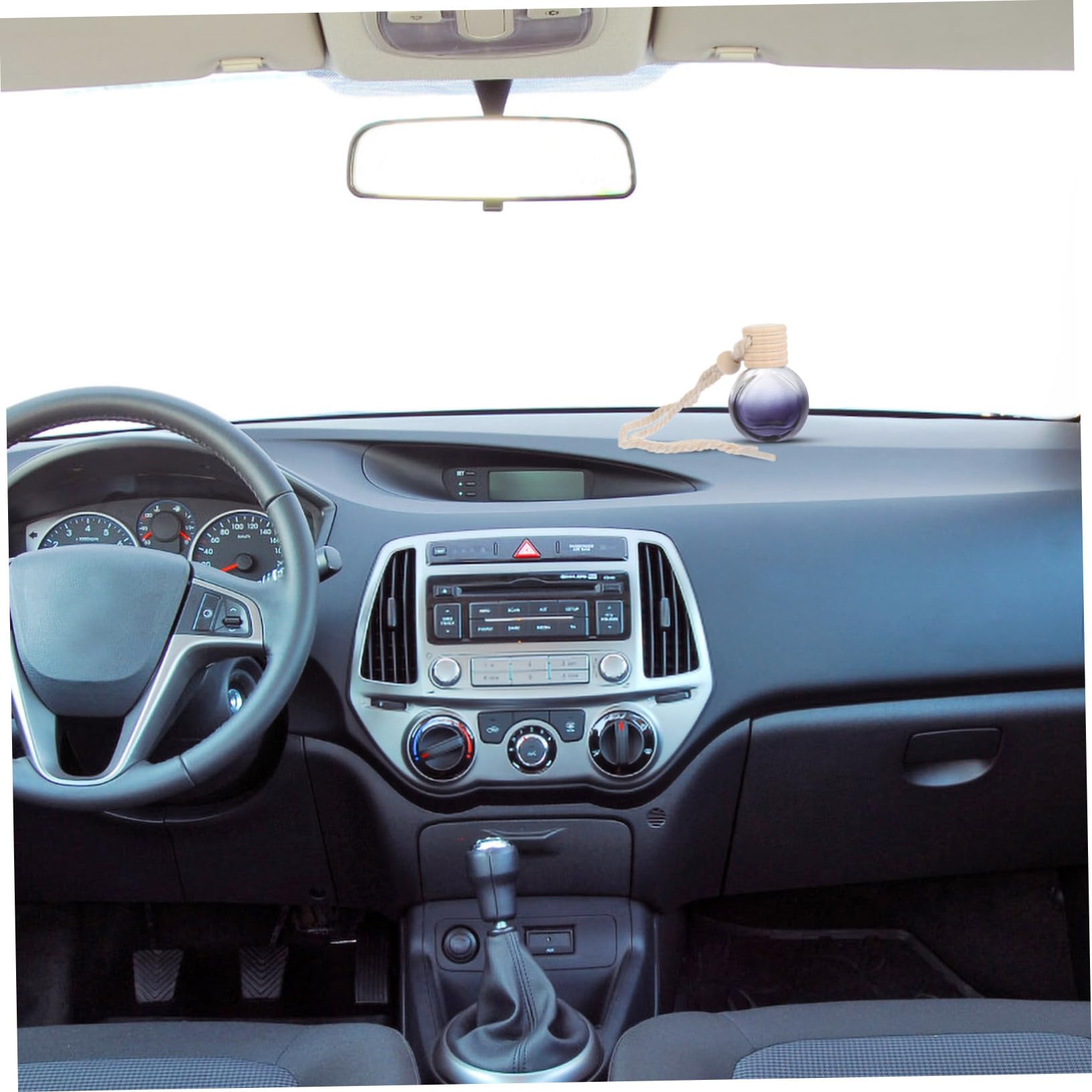 Hängende Auto-luft-parfüm-flaschen-set 20 Stück Schwarzes Glas Parfüm-diffusor-