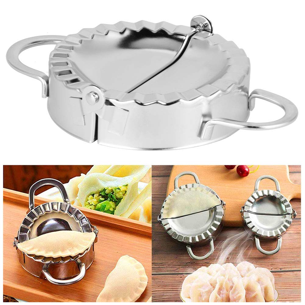 Dumpling Maker Kit, Stainless Steel Dumpling Maker Dough Press Cutter for Kitchen Utensils for Pastelitos Chinese Dumpling Pierogi Calzone Turnovers