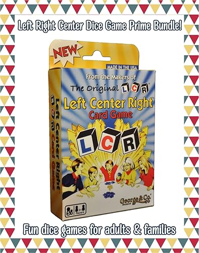 Miniatura 3 de George & Company LCR - Juego de dados para centro izquierdo y derecho, paquete de 2 unidades  Juego de dados LCR original LCR izquierda centro