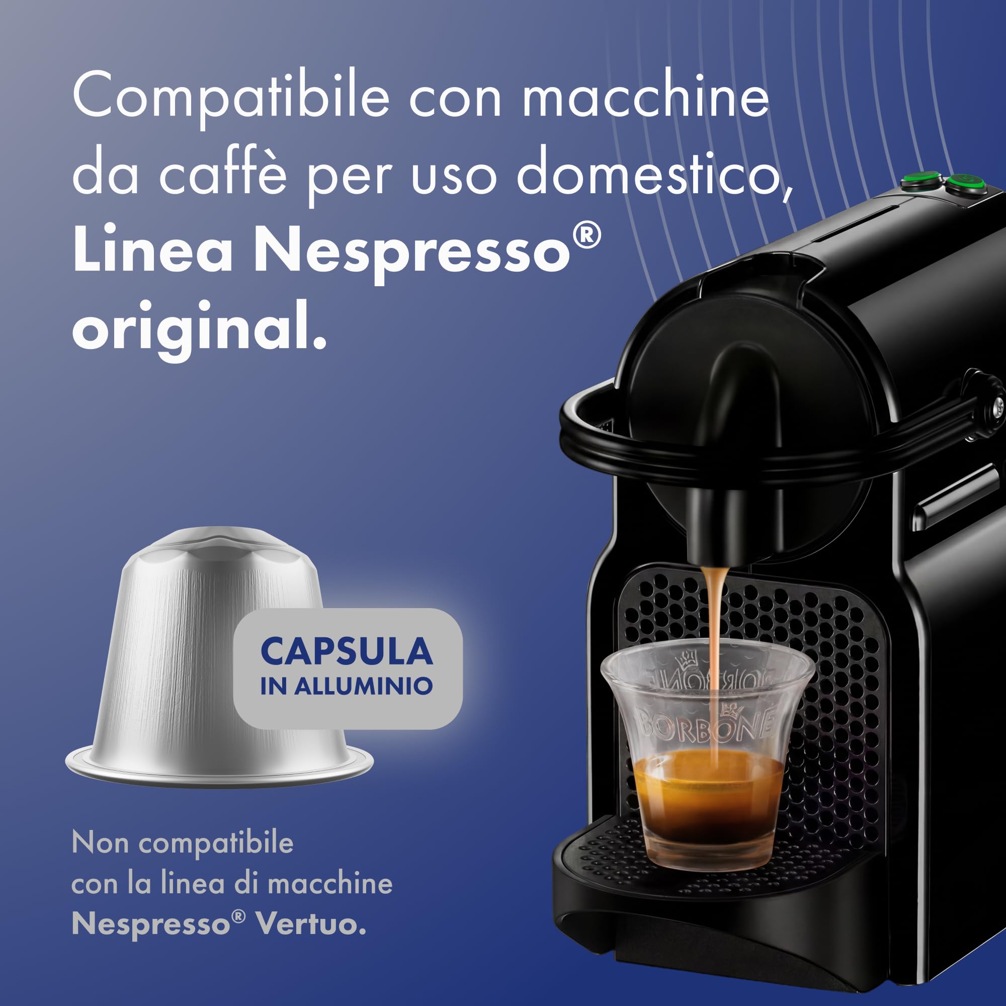 CAFFÈ BORBONE Miscela Magica Palermo - 400 Capsule ALLUMINIO (40 confezioni da 10) - Compatibili con le Macchine ad uso domestico