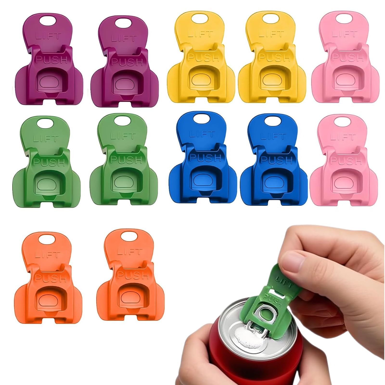 Ouvre-boîtes de Bière Manuel Canette Soda Aluminium 12 Pièces