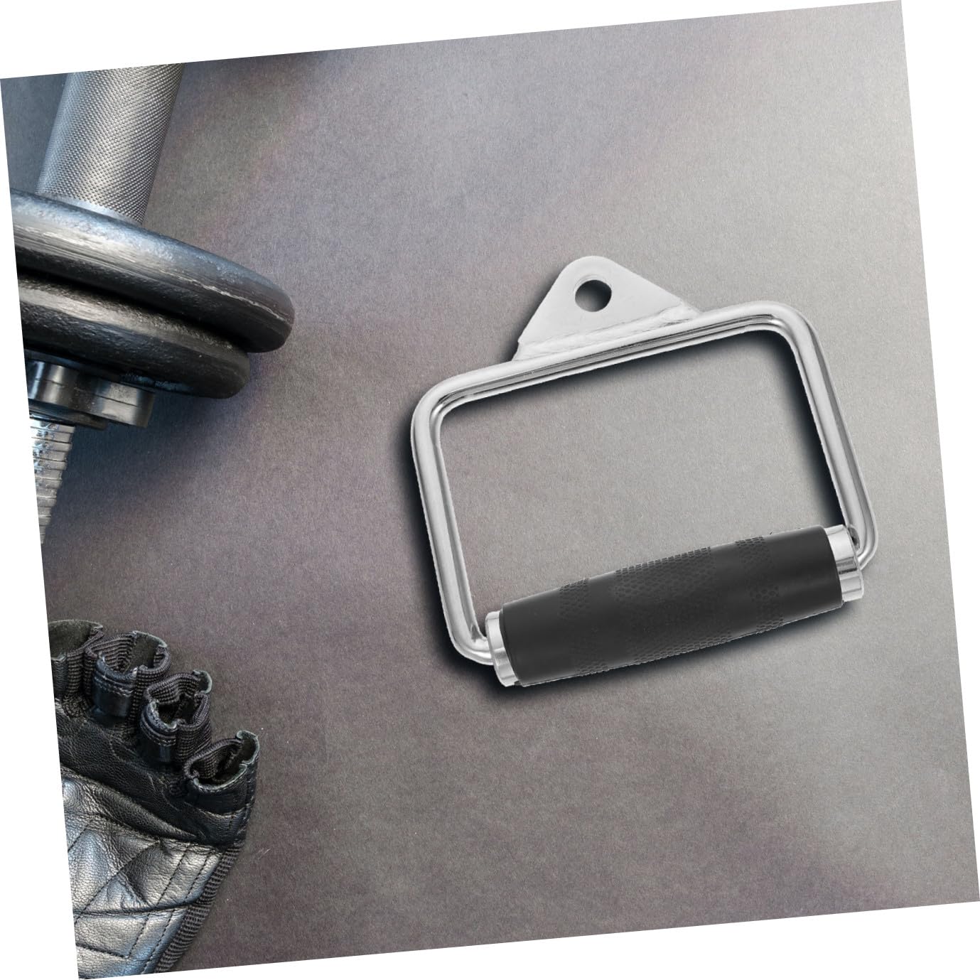 Sosoport 1pezzi Maniglia per Tirare Verso Bass Acciaio e Plastica Impugnatura Antiscivolo ed Ergonomica per Allenamento Muscolare Leggera e Portatile per Esercizi in Sospensione e Fitness