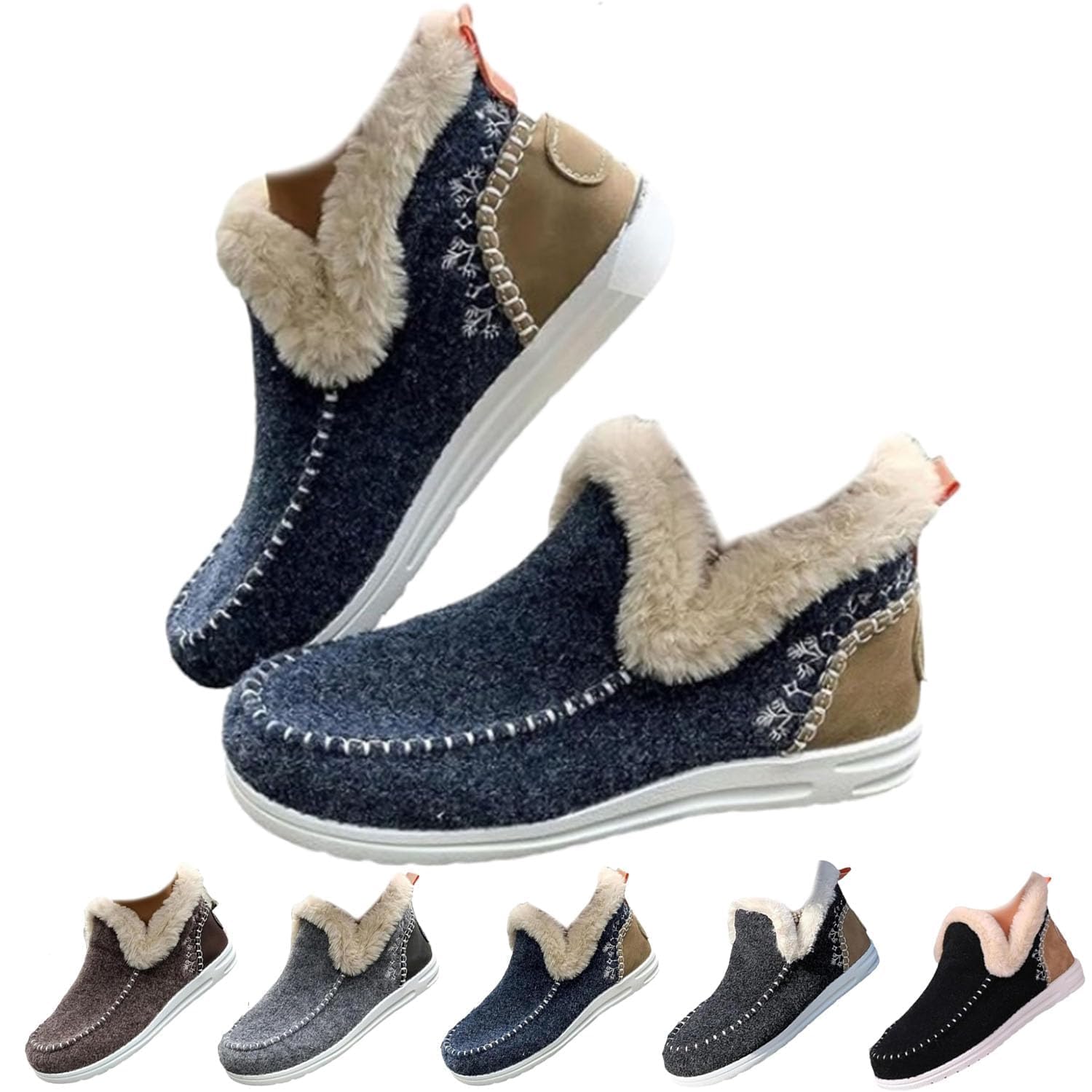 Orthopedic Arch Support Slippers Boots for Women UK Winter Snow Shoes