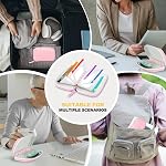 Timueetech A7 Waterproof Pill Organizer with 7 PCS L Size Zippered Pill Pouches for A7 Binder, Large BPA-Free Weekly Medicine Organizer, Color-Coded Reusable Travel Pill Storage System