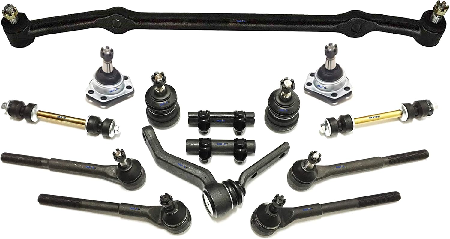 14 Pc Front Complete Suspension Center Links Adjusting