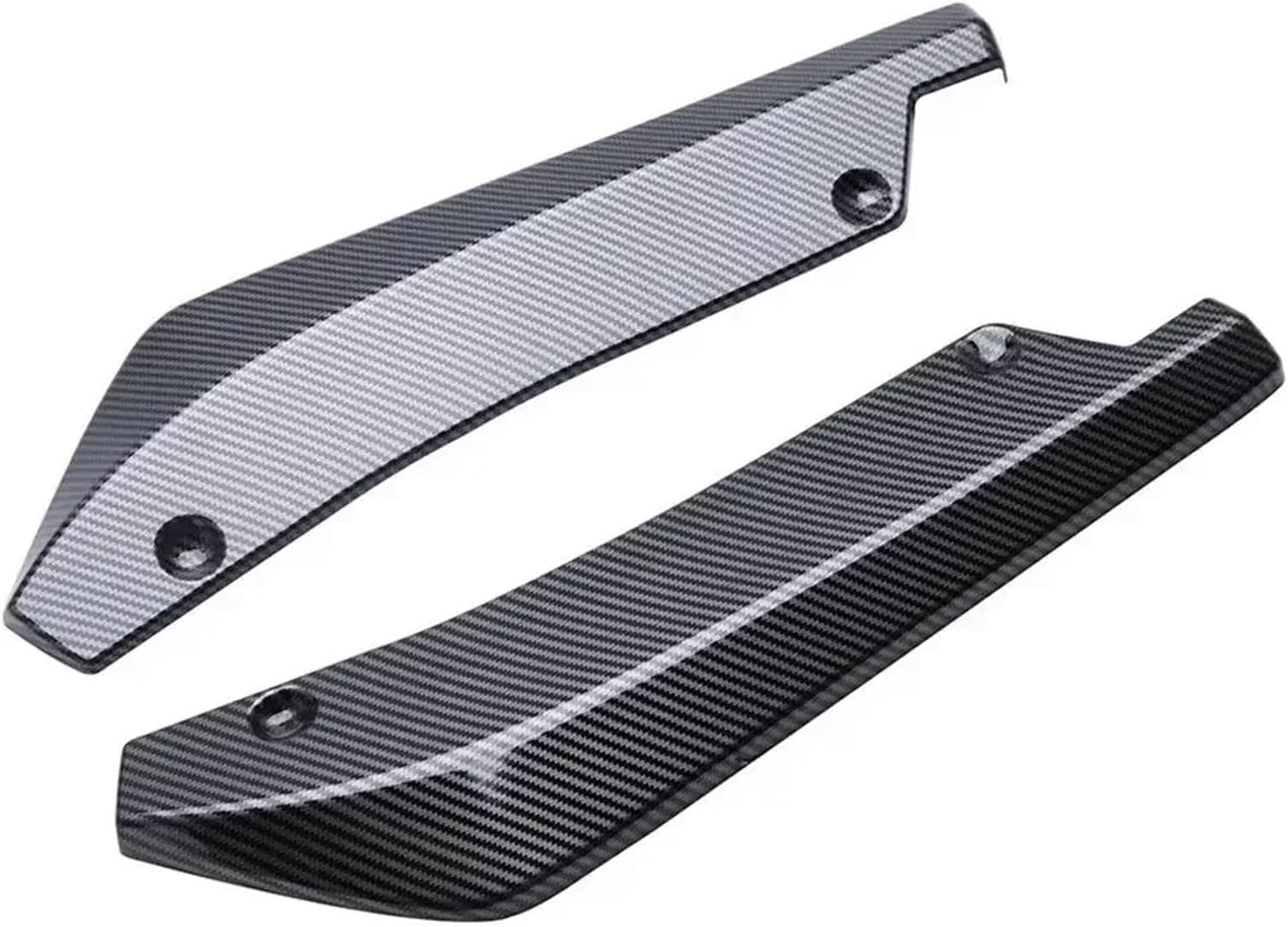 Car Lower Side Skirts For Hyundai For Genesis For Coupe Car Accessories 48cmRear Bumper Protector Canards Splitter Side Skirt Guard Body Kits Universal(Carbon Fiber Look)